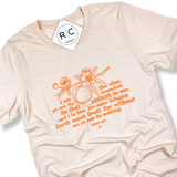 "I Am The Vine" Peach Bloom {Heather Soft Cream}