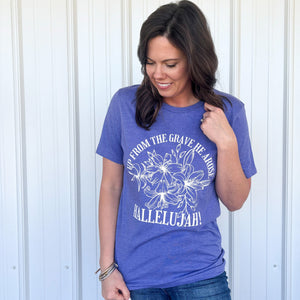 He Arose | Heather Lapis Purple
