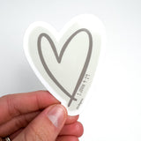 1 John 4:19 Heart Sticker