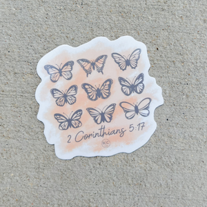 Transformation in Christ Sticker