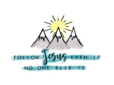 Follow Jesus Sticker