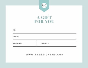 RC Designs Gift Card