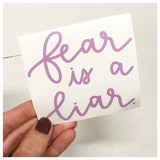 Fear Is A Liar Decal - RC Designs
