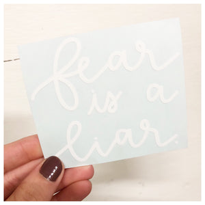 Fear Is A Liar Decal - RC Designs