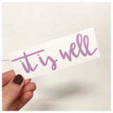 It Is Well Decal - RC Designs